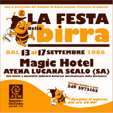 Festa della birra - Magic Hotel - Atena Lucana